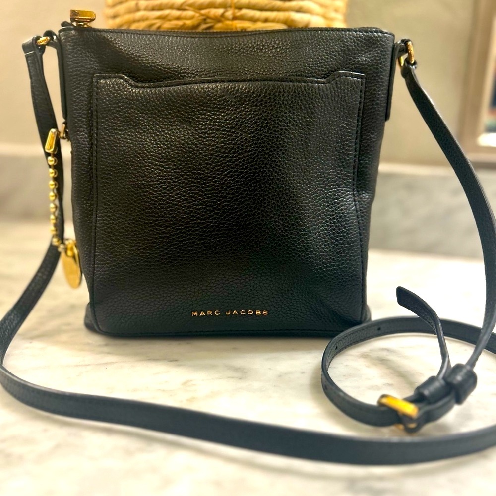 Marc Jacobs Black Leather Crossbody Bag Excellent Condition